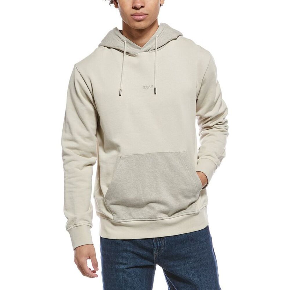Hugo Boss Mens  Block Hoodie, Brown